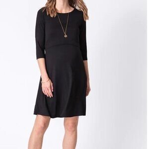 Seraphine Maternity & Nursing Dress Black Size 14